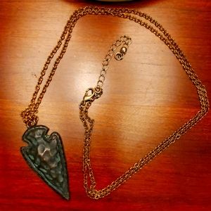 Long arrowhead necklace